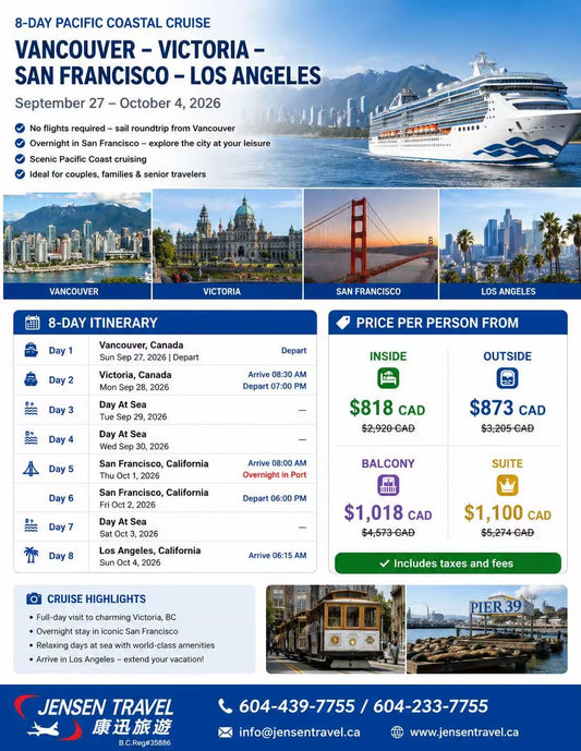 Princess cruise - Vancouver to Los Angeles