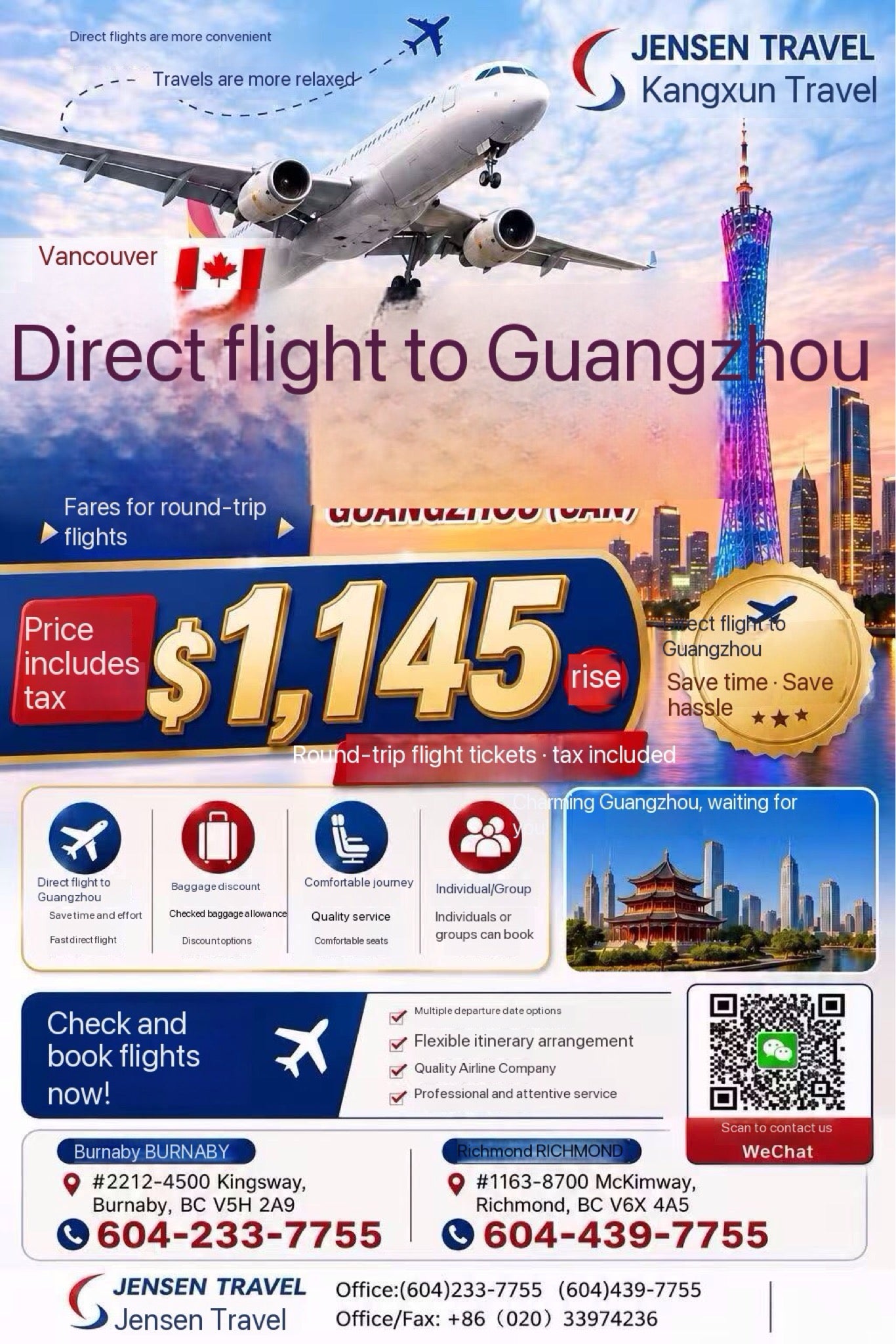 Flights to Guangzhou